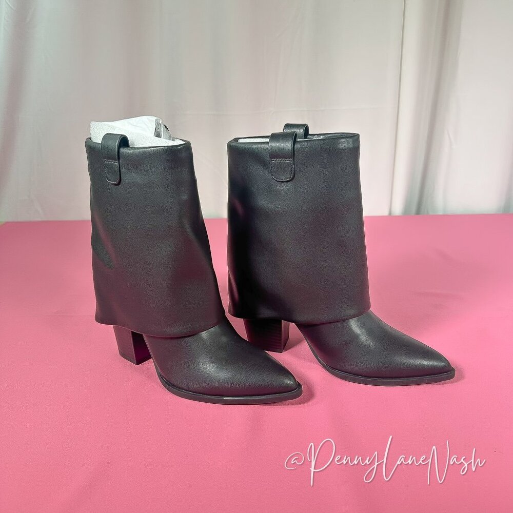 Steve Madden Lark Black Pointed Toe Ankle Booties Size 7.5M NEW - Picture 7 of 14